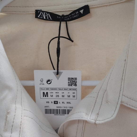 Zara batwing dolman sleeve button up dress - Picture 10 of 10